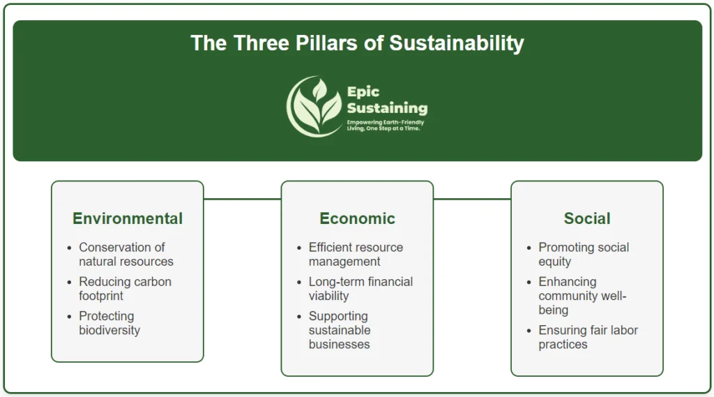 The Three Pillars of Sustainability